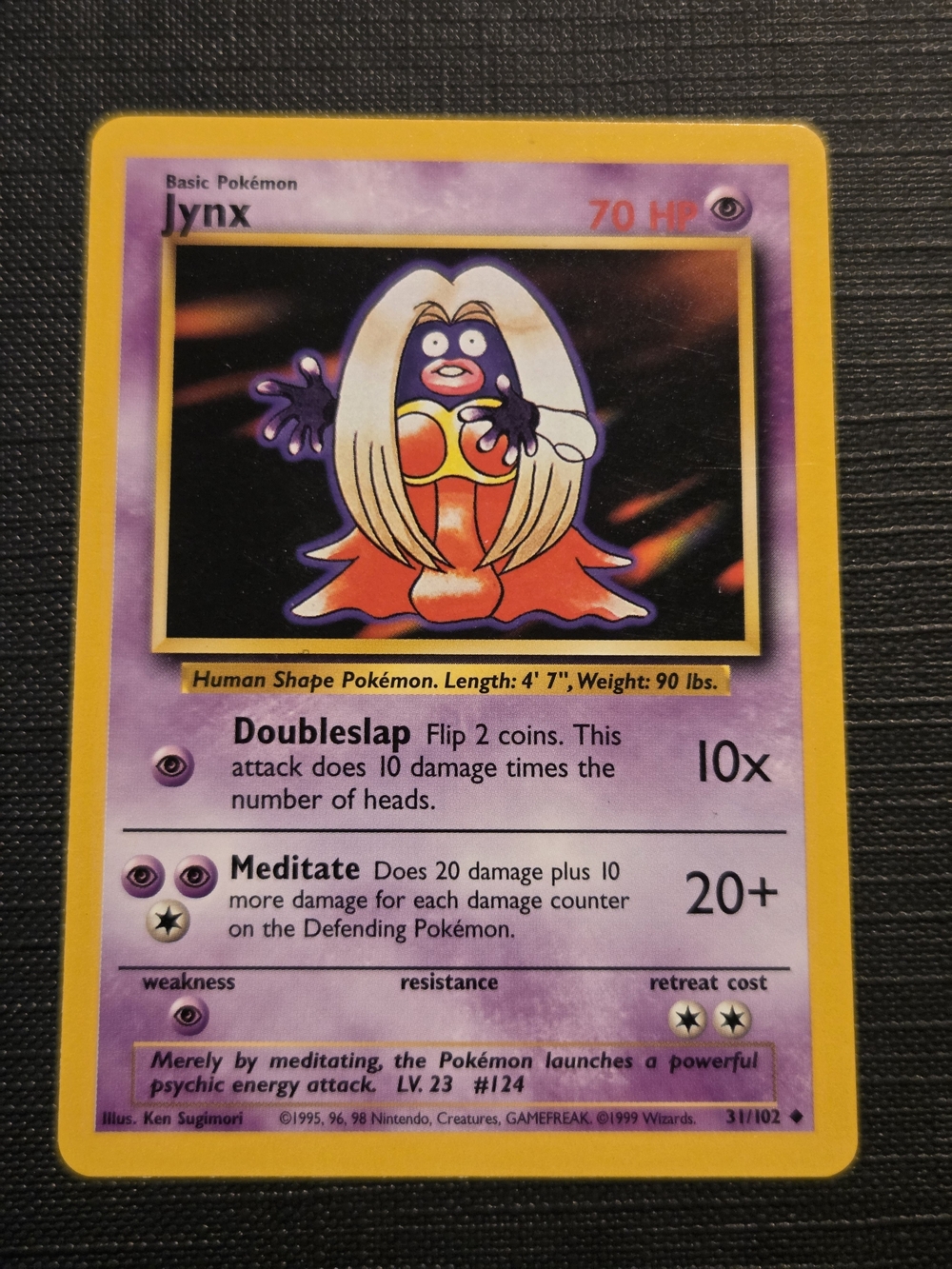 Pokemon Base Set 1999 Jynx Trading Card (31/102)